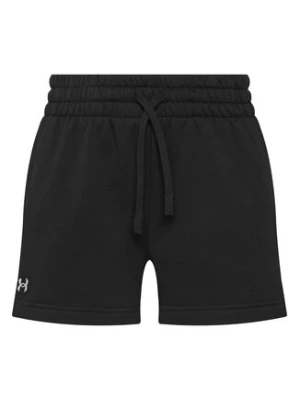 Under Armour Szorty sportowe Rival Fleece Short 1382723-001 Czarny Loose Fit
