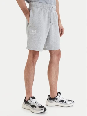 Under Armour Szorty sportowe UA Icon Fleece 1380377 Szary Regular Fit