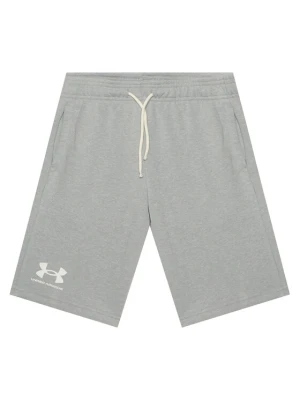 Under Armour Szorty sportowe UA RIVAL TERRY SHORT 1377255 Szary Regular Fit