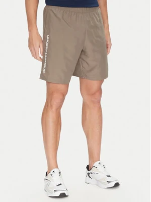 Under Armour Szorty sportowe Ua Woven Wdmk Shorts 1383356 Zielony Regular Fit