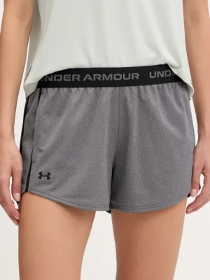 Under Armour szorty treningowe Tech Play kolor szary z aplikacją medium waist 1389882
