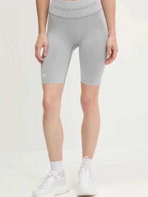 Under Armour szorty treningowe Vanish Seamless kolor szary gładkie high waist 1388115