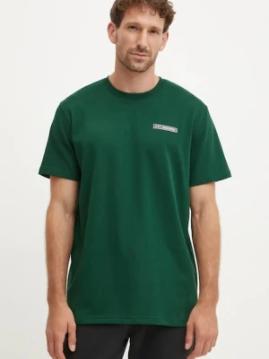 Under Armour T-shirt basic męski z bawełną HW ARMOUR LABEL zielony