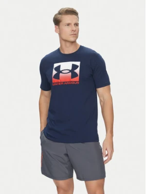 Under Armour T-Shirt Boxed Sports 1386793 Granatowy Loose Fit