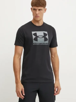 Under Armour t-shirt BOXED SPORTS UPDATED męski kolor czarny z nadrukiem 1386793