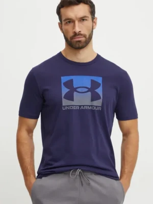 Zdjęcie produktu Under Armour t-shirt BOXED SPORTS UPDATED męski kolor granatowy z nadrukiem 1386793