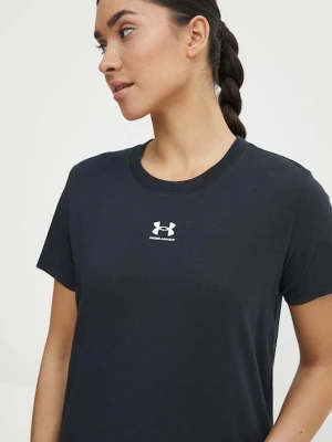 Under Armour t-shirt Campus Core damski kolor czarny 1383648