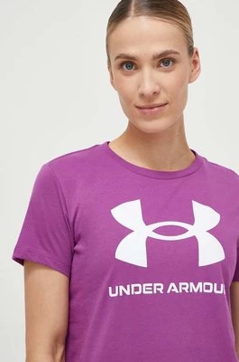 Under Armour t-shirt damski kolor fioletowy 1356305