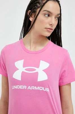 Under Armour t-shirt damski kolor różowy 1356305
