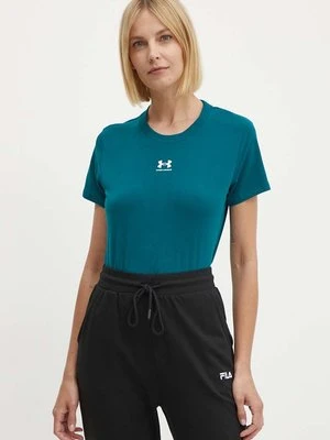 Under Armour t-shirt damski kolor zielony