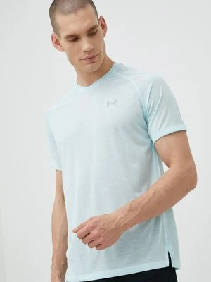 Under Armour t-shirt do biegania kolor granatowy