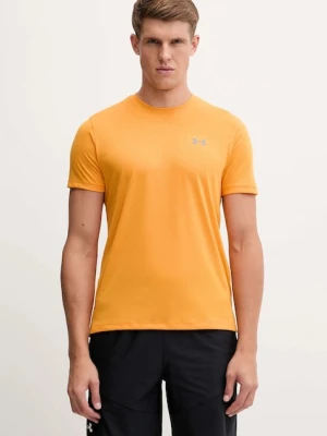 Under Armour t-shirt do biegania Launch kolor pomarańczowy gładki 1382582