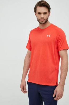 Under Armour t-shirt do biegania Streaker kolor czerwony
