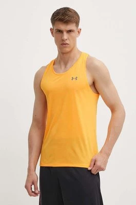 Under Armour t-shirt do biegania Streaker kolor pomarańczowy
