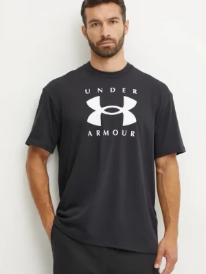 Under Armour t-shirt HW Branded męski kolor czarny z nadrukiem 1389146