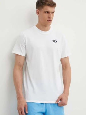 Under Armour t-shirt męski kolor biały gładki