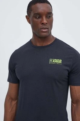 Under Armour t-shirt męski kolor czarny z nadrukiem