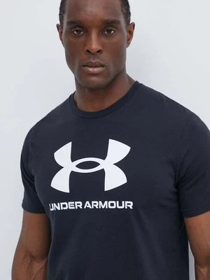 Under Armour t-shirt męski kolor czarny z nadrukiem