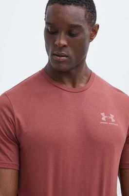 Under Armour t-shirt męski kolor różowy z nadrukiem 1326799
