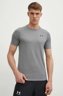 Under Armour t-shirt męski kolor szary gładki