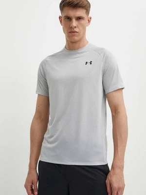 Under Armour t-shirt męski kolor szary gładki