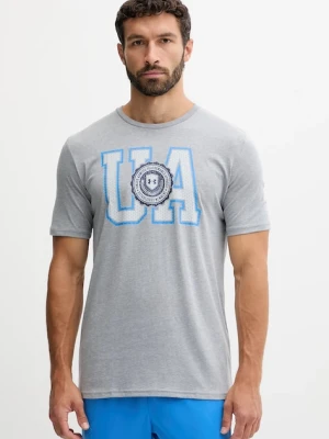 Under Armour t-shirt męski kolor szary z nadrukiem 6005611