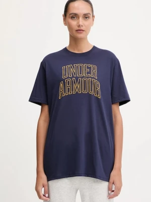 Under Armour t-shirt Rival damski kolor granatowy 6007883
