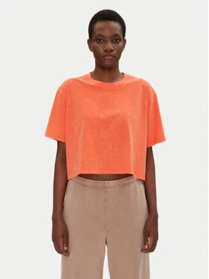 Under Armour T-Shirt Rival Wash 1389724 Pomarańczowy Loose Fit