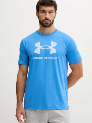 Under Armour t-shirt SPORTSTYLE LOGO męski kolor niebieski 1382911