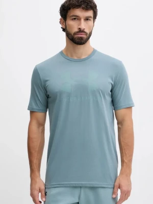 Under Armour t-shirt SPORTSTYLE LOGO męski kolor zielony z nadrukiem 1382911