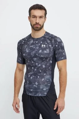 Under Armour t-shirt treningowy HeatGear Printed kolor czarny wzorzysty 1386937