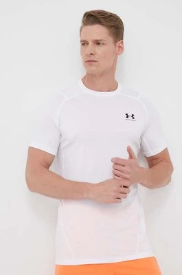 Under Armour t-shirt treningowy kolor biały gładki 1361683