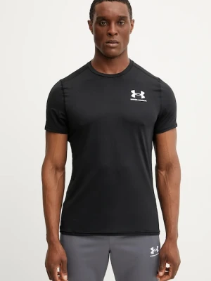 Under Armour t-shirt treningowy kolor czarny gładki 6000939