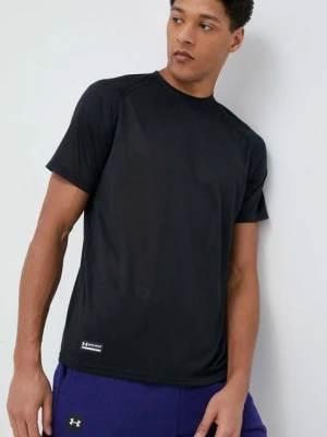 Under Armour t-shirt treningowy kolor czarny gładki