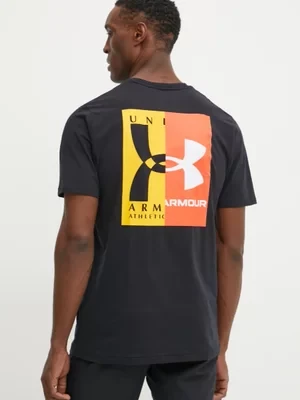 Under Armour t-shirt treningowy kolor czarny z nadrukiem 1390165