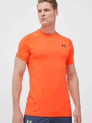 Under Armour t-shirt treningowy kolor pomarańczowy gładki 1361683