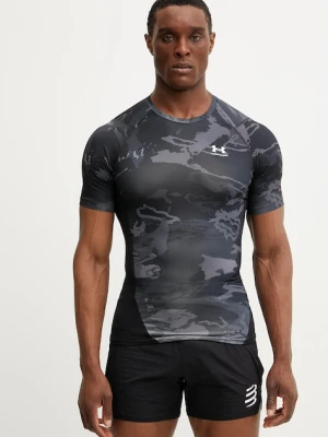 Under Armour t-shirt treningowy męski kolor czarny wzorzysty 1383321