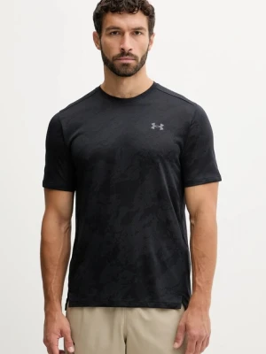 Under Armour t-shirt treningowy męski kolor czarny wzorzysty 1390047