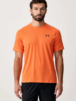 Under Armour T-shirt treningowy męski Tech Textured pomarańczowy