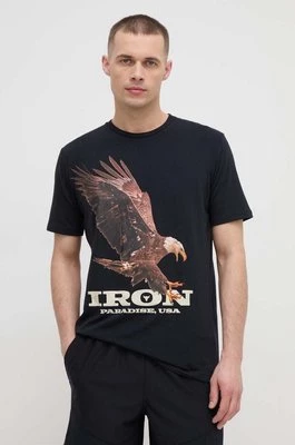 Under Armour t-shirt treningowy Project Rock kolor czarny z nadrukiem 1383224