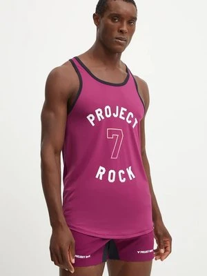 Under Armour t-shirt treningowy Project Rock kolor fioletowy 1386888