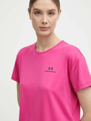 Under Armour t-shirt treningowy Rush Energy 2.0 kolor różowy