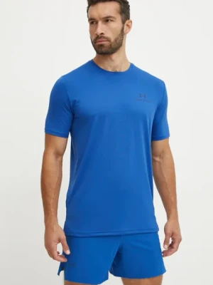 Under Armour t-shirt treningowy Rush Energy kolor granatowy gładki