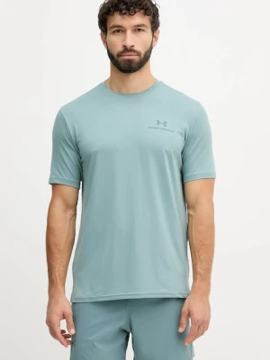 Under Armour t-shirt treningowy Rush Energy kolor turkusowy gładki 1383973