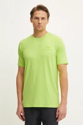 Under Armour t-shirt treningowy Rush Energy kolor zielony gładki 1383973