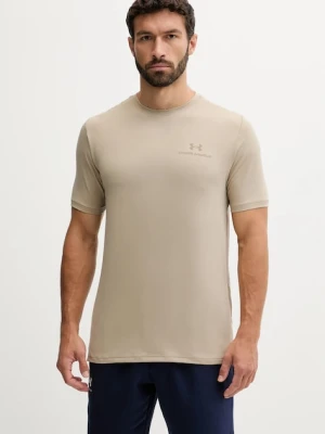 Under Armour t-shirt treningowy Rush Energy kolor zielony gładki 1383973