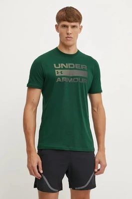 Under Armour t-shirt treningowy Team Issue Wordmark kolor zielony 1329582