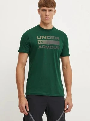 Under Armour t-shirt treningowy Team Issue Wordmark kolor zielony 1329582