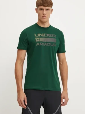 Under Armour t-shirt treningowy Team Issue Wordmark kolor zielony 1329582