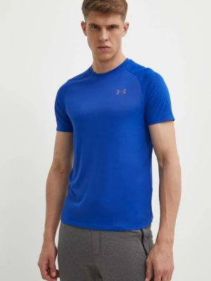 Under Armour t-shirt treningowy Tech 2.0 kolor fioletowy gładki 1326413